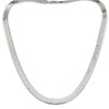 24" Sterling Silver 8.75mm Magic Herringbone Chain Necklace