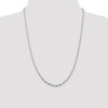 24" Sterling Silver 2mm Twisted Herringbone Chain Necklace