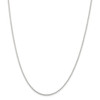 16" Sterling Silver 2mm Beaded Chain Necklace