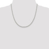 20" Sterling Silver 4mm Beaded Chain Necklace