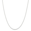 18" Sterling Silver 1.5mm Fancy Beaded Chain Necklace w/2in ext.