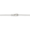 18" Sterling Silver 1.25mm Beaded Chain Necklace