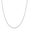 16" Sterling Silver 2.35mm Beaded Chain Necklace
