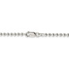 18" Sterling Silver 3mm Beaded Chain Necklace