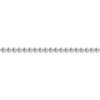 18" Sterling Silver 3mm Beaded Chain Necklace