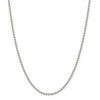 24" Sterling Silver 3mm Beaded Chain Necklace