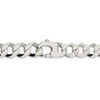 22" Sterling Silver 14mm Flat Curb Chain Necklace