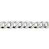 22" Sterling Silver 14mm Flat Curb Chain Necklace