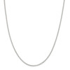 18" Sterling Silver 1.5mm Open Elongated Link Chain Necklace