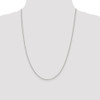 24" Sterling Silver 1.5mm Open Elongated Link Chain Necklace