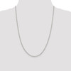 24" Sterling Silver 2mm Open Elongated Link Chain Necklace
