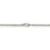 8" Sterling Silver 2.8mm Open Elongated Link Chain Bracelet