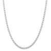 18" Sterling Silver 4.3mm Open Elongated Link Chain Necklace