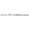 24" Sterling Silver 5.5mm Lightweight Flat Figaro Chain Necklace