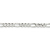 24" Sterling Silver 5.5mm Lightweight Flat Figaro Chain Necklace