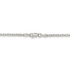 18" Sterling Silver 2.75mm Diamond-cut Forzantina Cable Chain Necklace