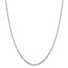 20" Sterling Silver 2.75mm Diamond-cut Forzantina Cable Chain Necklace