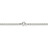 8" Sterling Silver 2mm Fancy Anchor Pendant Chain Bracelet