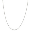 16" Sterling Silver 1mm Open Elongated Link Curb Chain Necklace