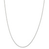 18" Sterling Silver 1mm Open Elongated Link Curb Chain Necklace