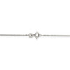 9" Sterling Silver 1mm Open Elongated Link Curb Chain Anklet