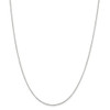 24" Rhodium-plated Sterling Silver 1.1mm Forzantina Cable Chain Necklace