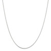 20" Sterling Silver 1mm Oval Box Chain Necklace