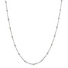 18" Sterling Silver 1.3mm Fancy Beaded Chain Necklace