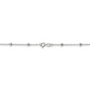 20" Sterling Silver 1.3mm Fancy Beaded Chain Necklace
