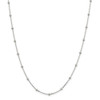 20" Sterling Silver 1.3mm Fancy Beaded Chain Necklace