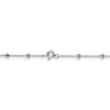 16" Sterling Silver 1.15mm Diamond-cut Fancy Beaded Chain Necklace