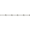 18" Sterling Silver 1.15mm Diamond-cut Fancy Beaded Chain Necklace