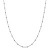 18" Sterling Silver 1.15mm Diamond-cut Fancy Beaded Chain Necklace