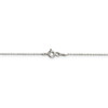 20" Sterling Silver 1mm Rhodium-plated Cable Chain Necklace