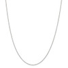 24" Sterling Silver 1mm Rhodium-plated Cable Chain Necklace