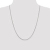 24" Sterling Silver 1mm Round Franco Chain Necklace