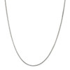 20" Sterling Silver 1.5mm Diamond-cut Flat Snake Chain Necklace