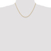 18" 14k Yellow Gold 2.00mm Diamond-cut Quadruple Rope Chain Necklace