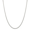 24" Sterling Silver 1.75mm Diamond-cut Round Box Chain Necklace