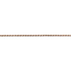 16" 14k Rose Gold 1.5mm Diamond-cut Machine-made Rope Chain Necklace