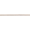 24" 14k Rose Gold 1.5mm Diamond-cut Machine-made Rope Chain Necklace