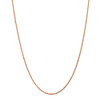 16" 14k Rose Gold 1.8mm Diamond-cut Machine-made Rope Chain Necklace