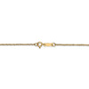 14" 14k Yellow Gold 1.1mm Ropa Chain Necklace
