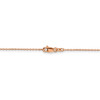 16" 14k Rose Gold 1.0mm Diamond-cut Cable Chain Necklace