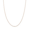 20" 14k Rose Gold 1.0mm Diamond-cut Cable Chain Necklace