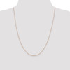 24" 14k Rose Gold 1.0mm Diamond-cut Cable Chain Necklace