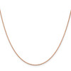 24" 14k Rose Gold 1.4mm Diamond-cut Cable Chain Necklace