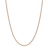 20" 14k Rose Gold 1.4mm Diamond-cut Spiga Chain Necklace