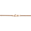 24" 14k Rose Gold 1.4mm Diamond-cut Spiga Chain Necklace