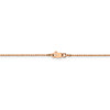 18" 14k Rose Gold .9mm Box Chain Necklace